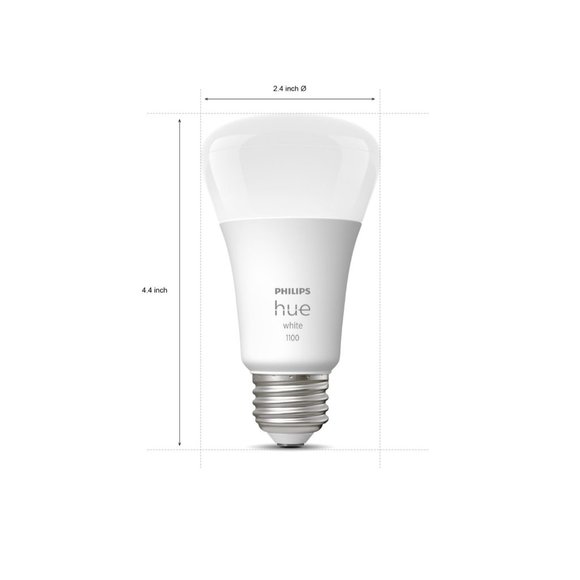 NIB Philips Hue White A19 Bluetooth 75W/1100 Lumen Smart LED Dimmable Bulb - Picture 5 of 11